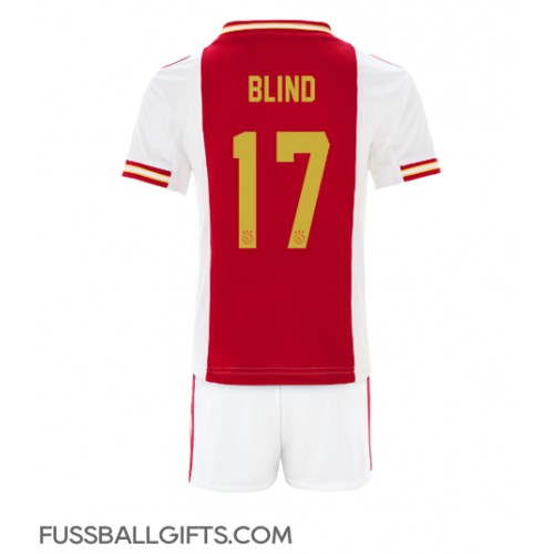 Ajax Daley Blind #17 Fußballbekleidung Heimtrikot Kinder 2022-23 Kurzarm (+ kurze hosen)